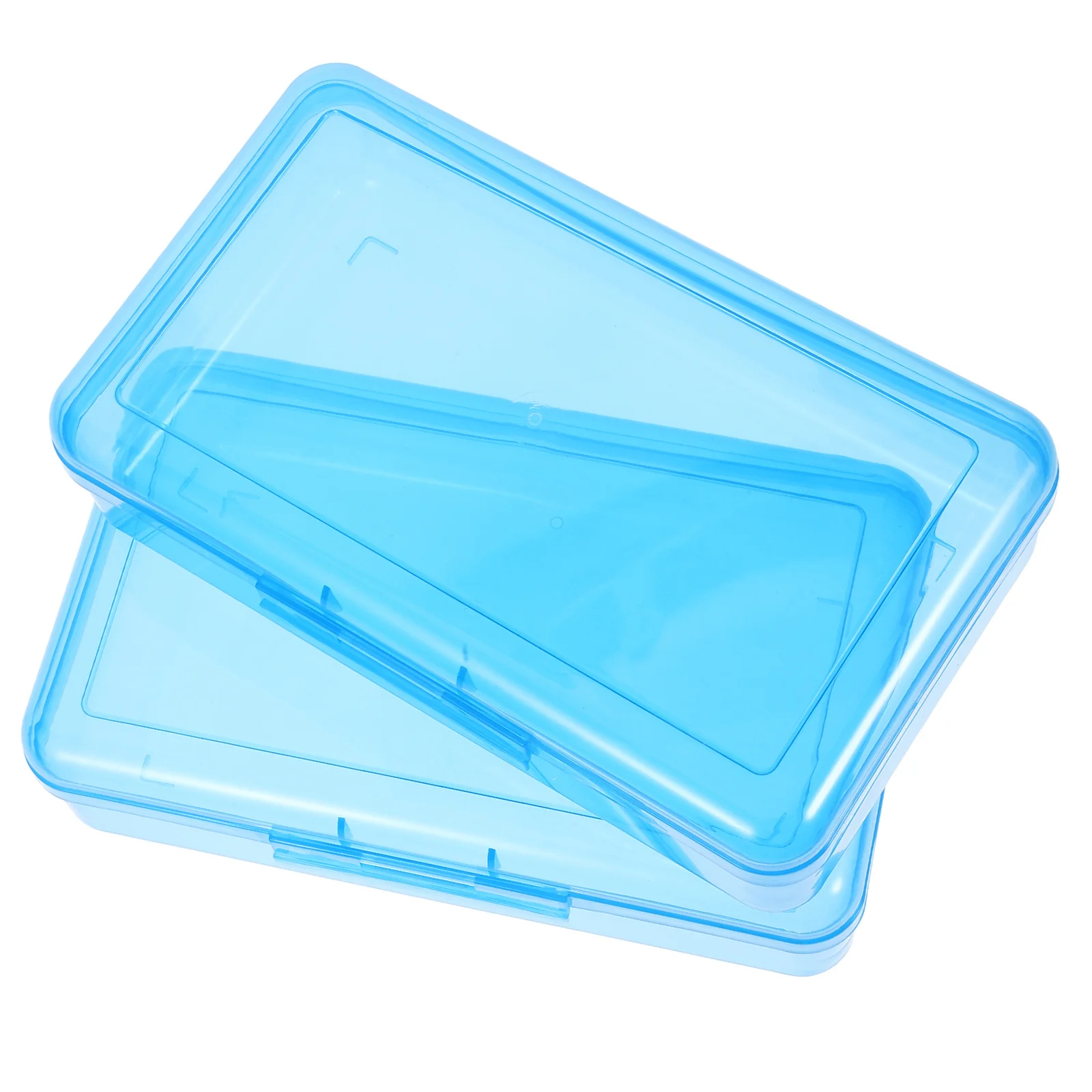 

2Pcs Plastic Pencil Case Large Capacity Transparent School Art Supply Organizer Portable Stationery Box for Students Office