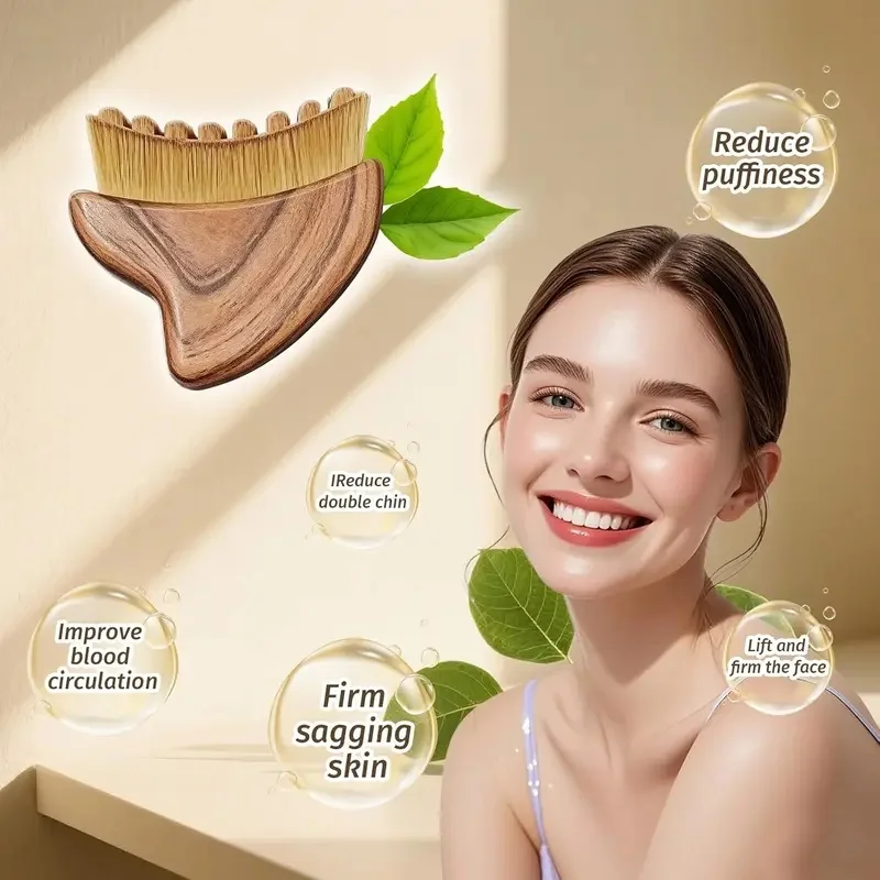 Lymphatic Contour Face Brush Ergonomically Designed To Fit Sculpting Drainage Massager for Face The Skin Precisely