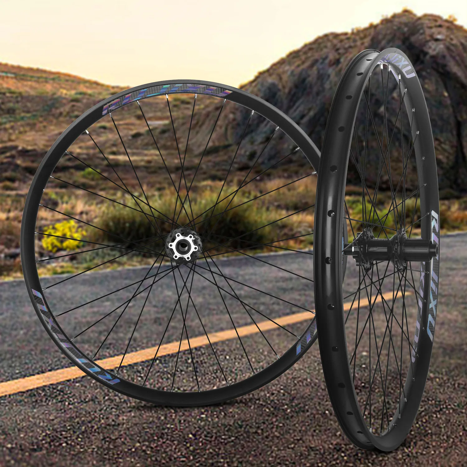 

Комплект колес RUJIXU для горного велосипеда 26 27,5 29-дюймовый DH AM FR, обод из алюминиевого сплава, комплект колес дискового тормоза для горного велосипеда, комплект колес MTB