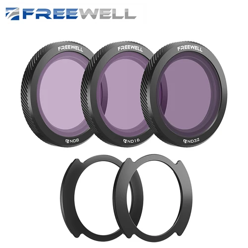 Filtros magnéticos para drones profesionales Freewell para DJI Neo, paquete de 3, ND8,ND16,ND32, mejoran sus accesorios para drones de fotografía aérea