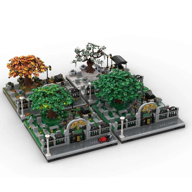 1164 قطعة MOC قبرسات شجرة كبيرة تعليمية لتقوم بها بنفسك وحدات اللبنات الإبداعية الجمعية جامع هدية مجموعة