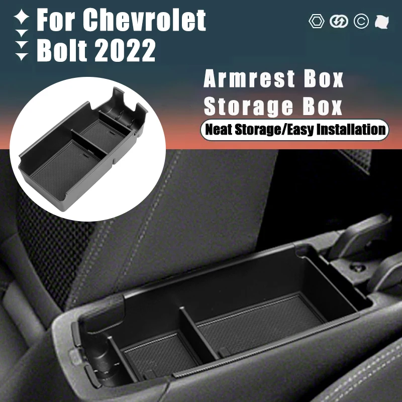 

For Chevrolet Bolt 2022 Armrest Box Storage Box Modification Stowing Tidying Box Car Internal Accessories