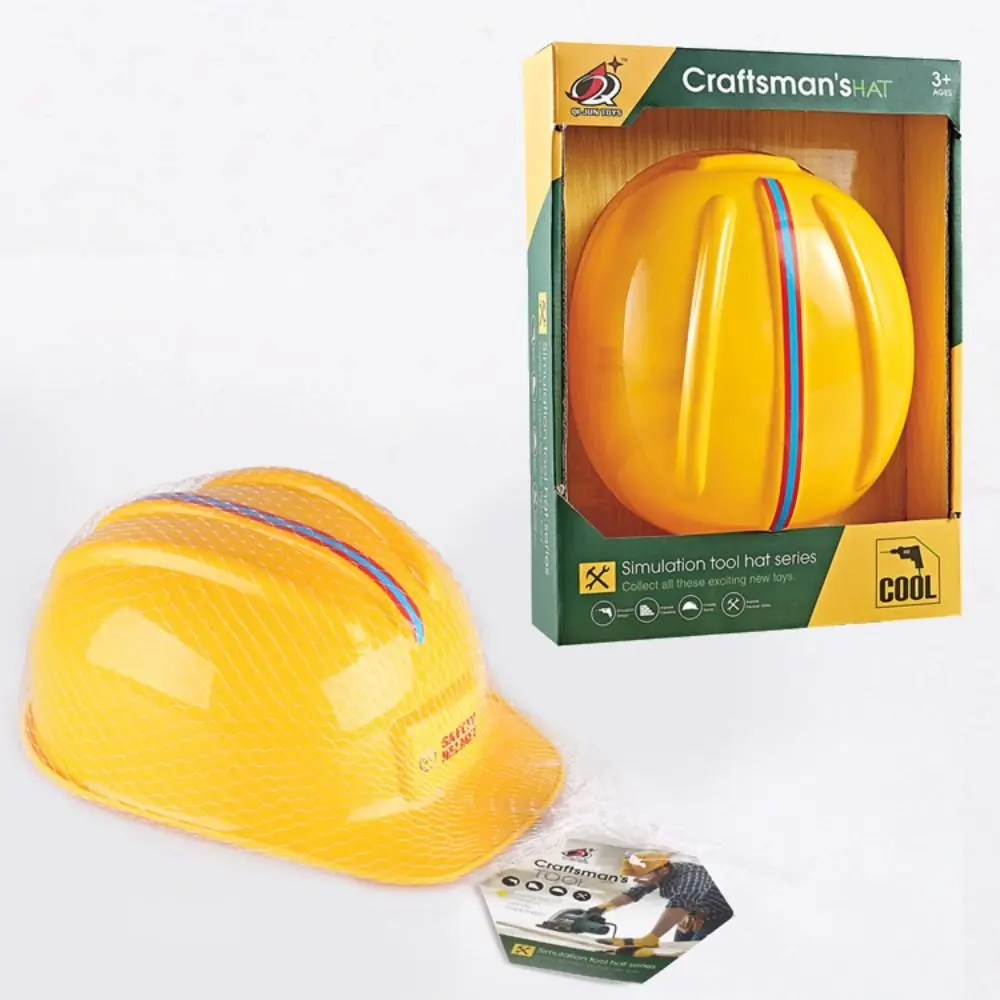 Play House Toys Plastic Simulation Engineering Hat Cosplay Ornaments Safety Engineering Hat Construction Hat Toy Adult