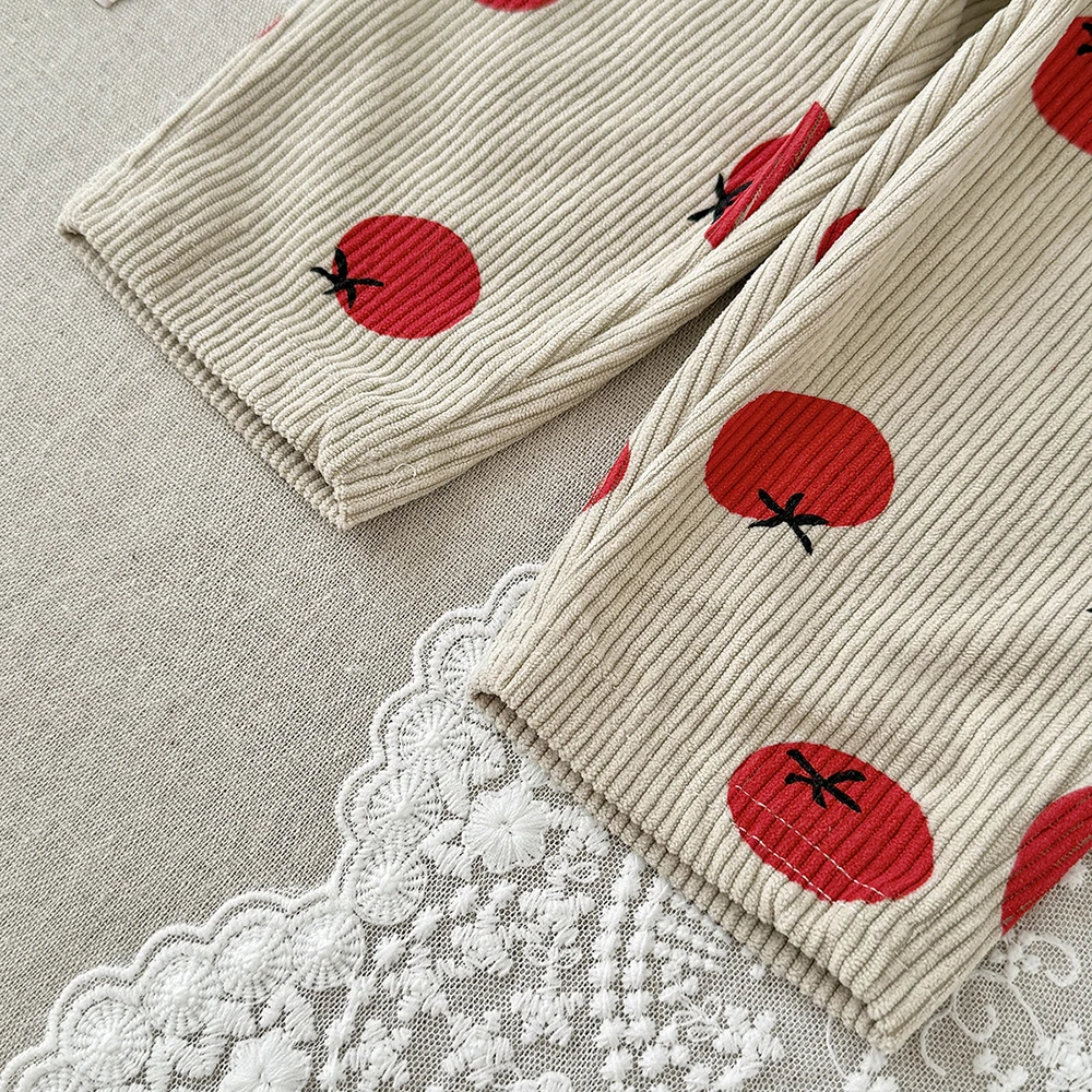 MILANCEL Babyhosen 6M-3T Baby Jungenhosen Niedliche Schleifen-Punkte Kleinkind Freizeithosen Herbst Cordhosen für Babymädchen – Detail 32