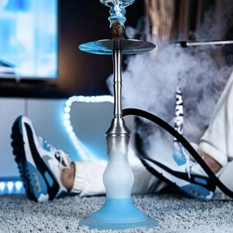 Medium Stainless Steel Single Tube Colored Bottle Arab Hookah