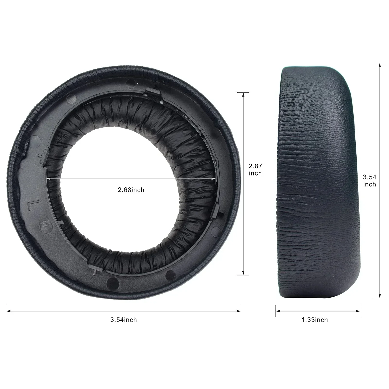 Almohadillas para auriculares Sony ps5 inalámbricos PULSE 3D, almohadillas de repuesto para auriculares, cubierta para los oídos, reparación de auriculares negros