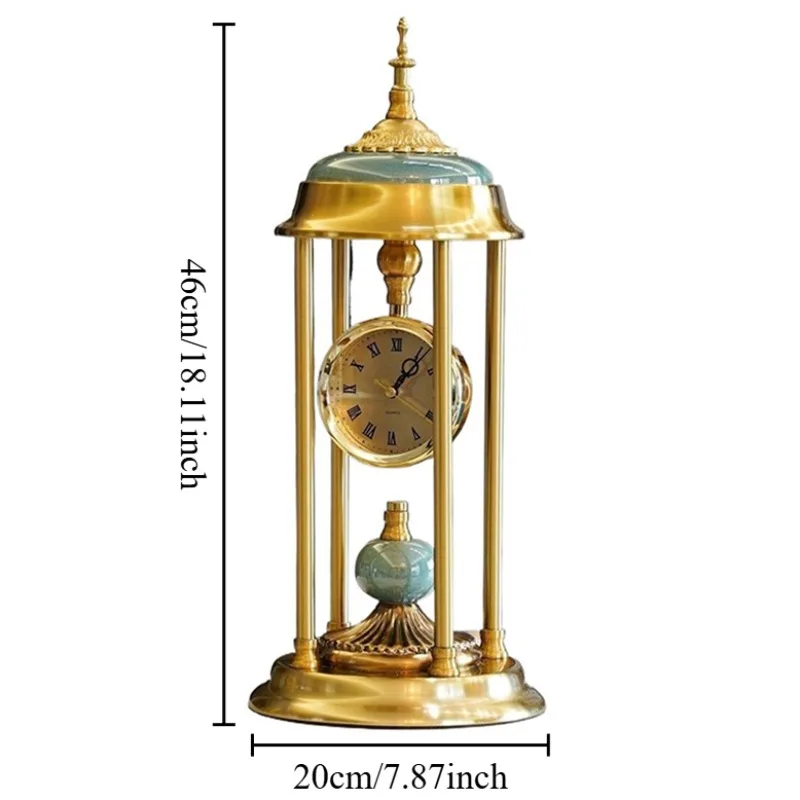 European Desk Clocks Retro Table Clocks Living Room Desktop Clock Design Creative Clock Tabletop Home Decoration and Accessories