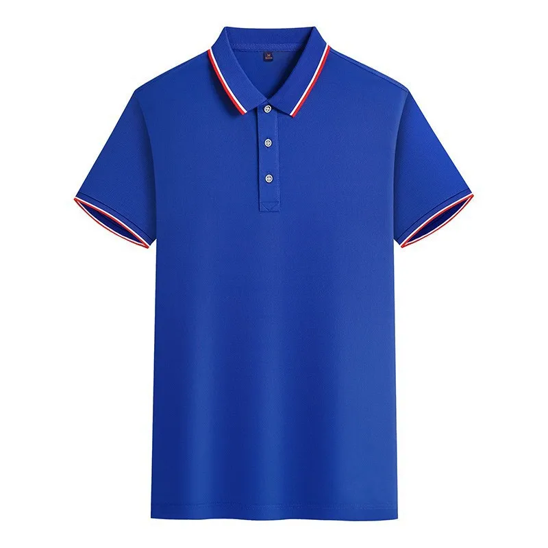 Adult polo t shirts Custom logo turn-over collar shirts Worker costume suits Wholesale Logo clothes