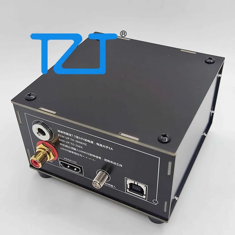 TZT SI384 USB Digital Interface with 10MHz Clock PLL Synthesis Supports 10MHz Clock Input and DSD512