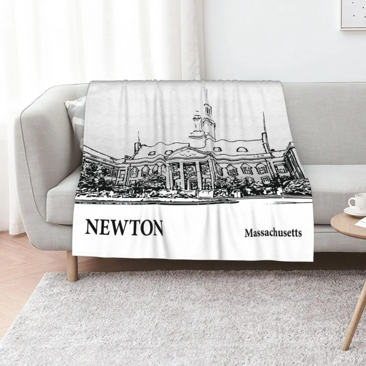 Newton Massachusetts Throw Blanket christmas gifts Luxury St For Decorative Sofa Weighted Warm Fashion Sofas Blankets