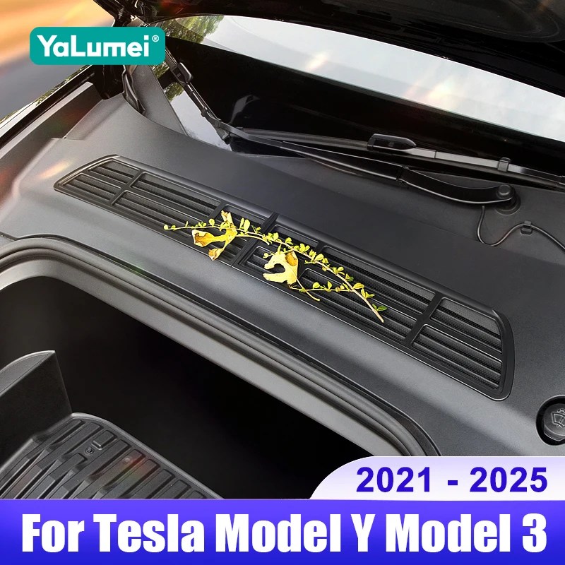 

For Tesla Model Y Model 3 2021 2022 2023 2024 2025 Car Air Flow Vent Cover Air Filter Anti-Blocking Accessories