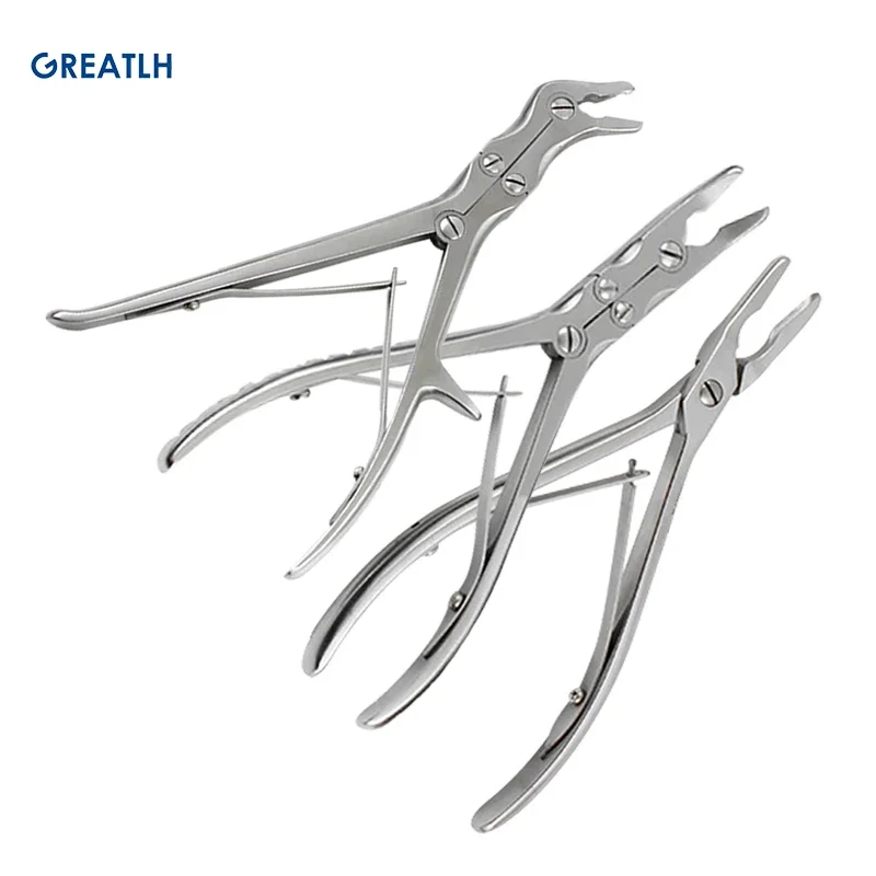 1pcs Stainless Steel Double Joint Rongeur Straight Bone Rongeur Orthopedic Surgical Instrument  24cm/20cm pet