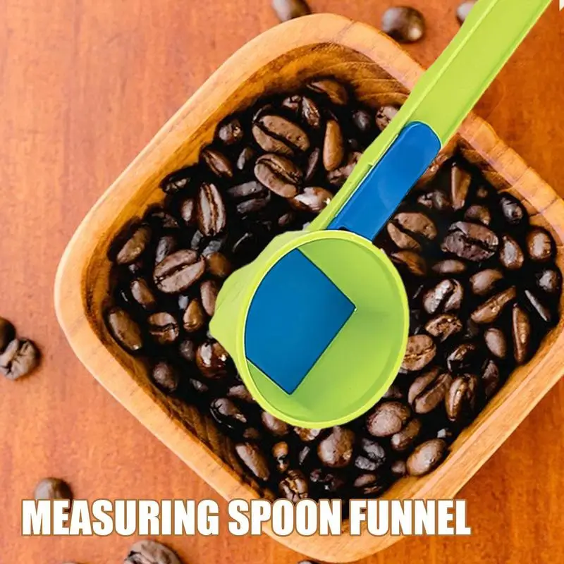 1-2pc Measuring Spoon Funnel No Spill Preparation Of Protein Powder Workout &Sports Drinks, Baby Formula K cup Refill Mess&Spill