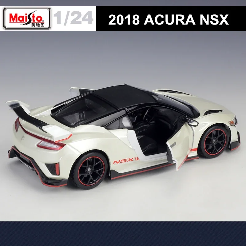 1:24 2018 أكورا NSX سبيكة سيارة رياضية نموذج Diecasts لعبة معدنية المركبات نموذج سيارة محاكاة جمع لعبة هدية