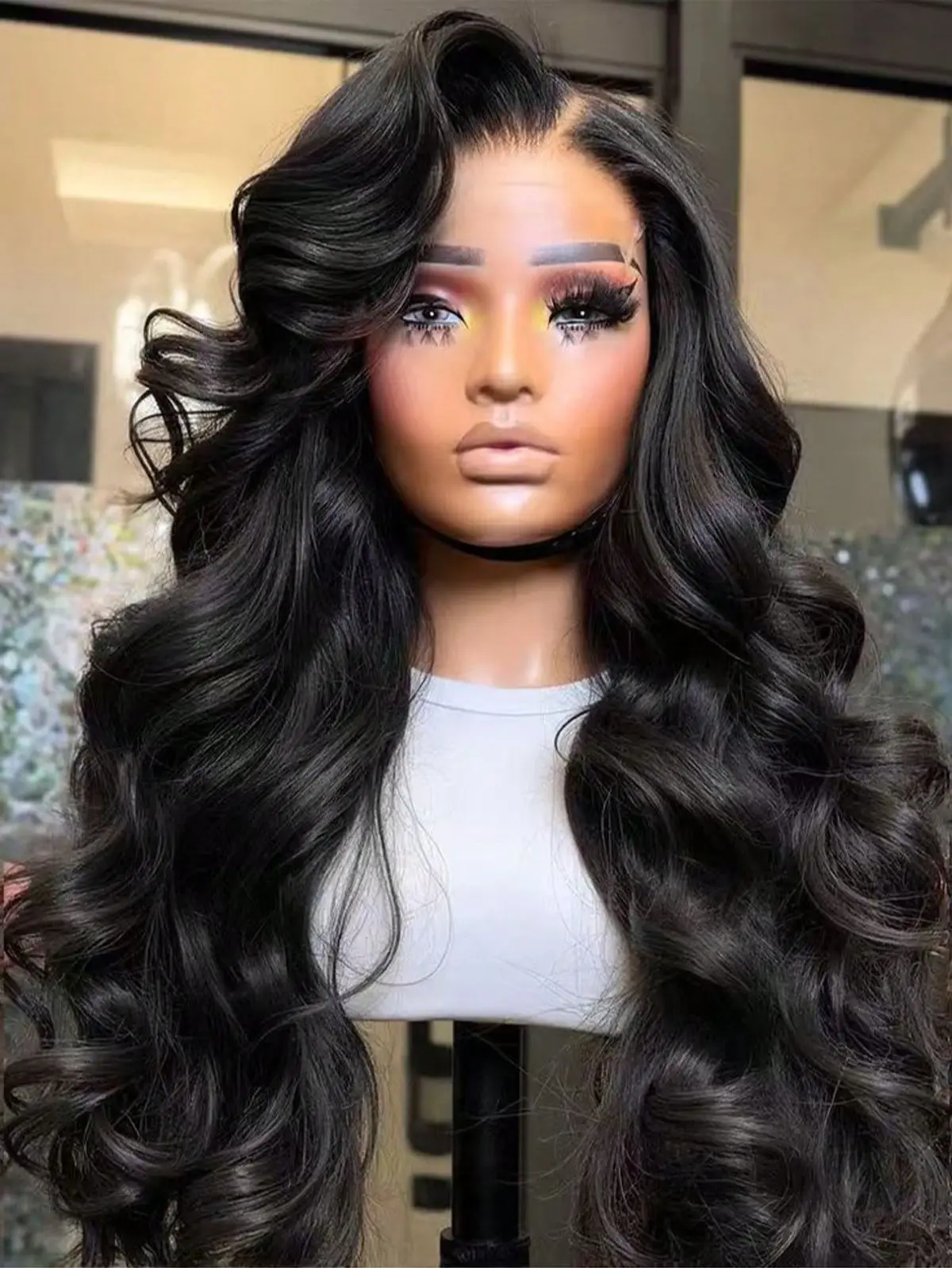 

Body Wave Lace Front Human Hair Wig 28 34 40 Inches 210 Density Brazilian Remy 13x6 Transparent Hd Lace Frontal Wigs For Women