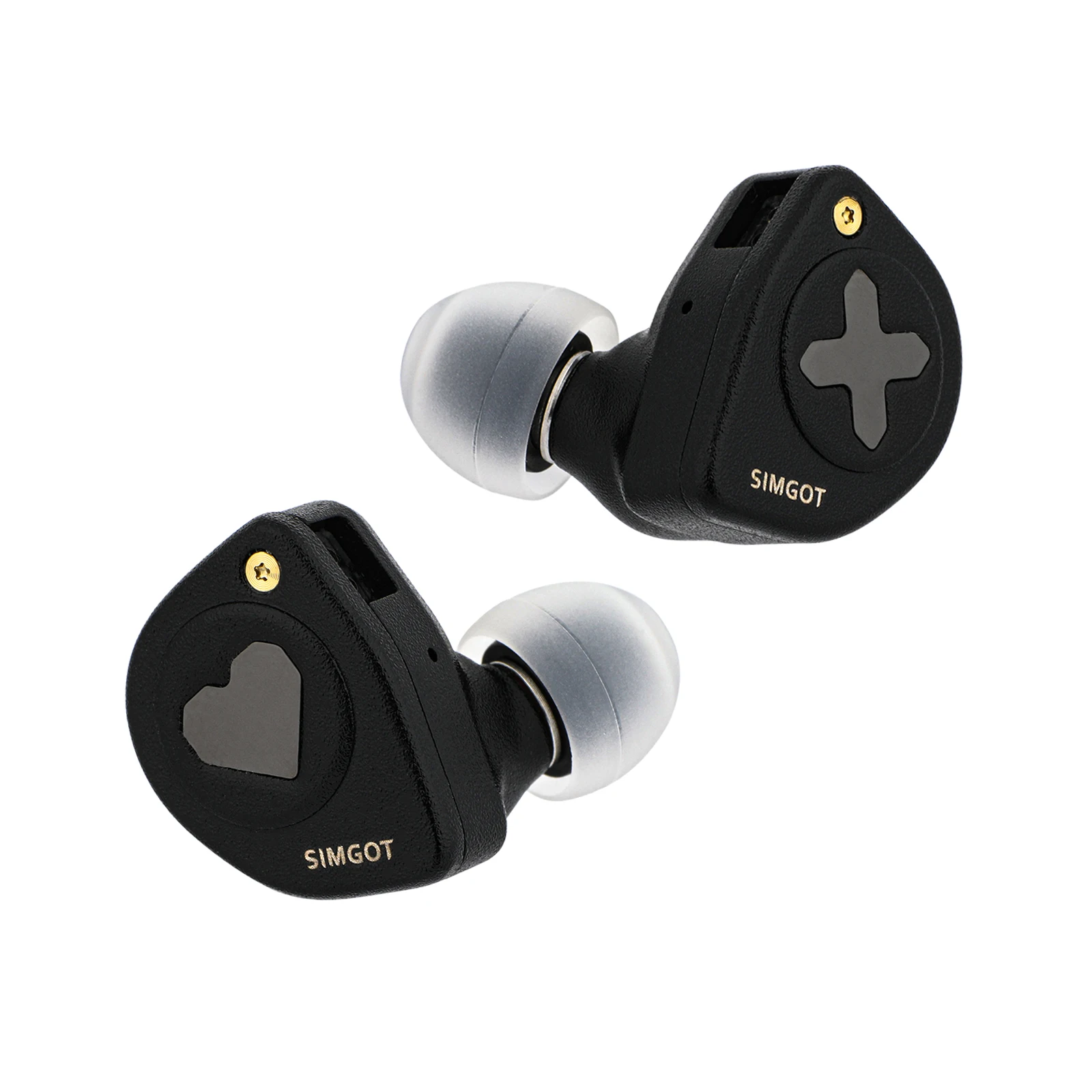 SIMGOT HBB EW300 1DD+1Planar+1PZT Hybrid Driver In Ear Monitor Wired Earbuds with Detachable Nozzles Silver-Plated OFC IEM Cable