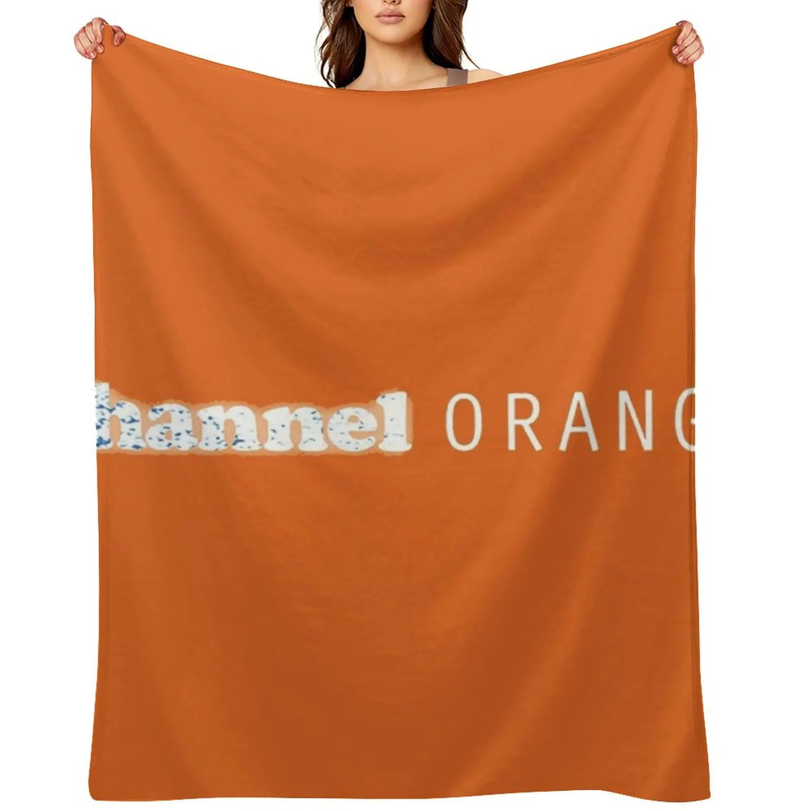 

CHANNEL ORANGE Throw Blanket Cute Plaid Decorative Sofa Luxury Throw anime Blankets
