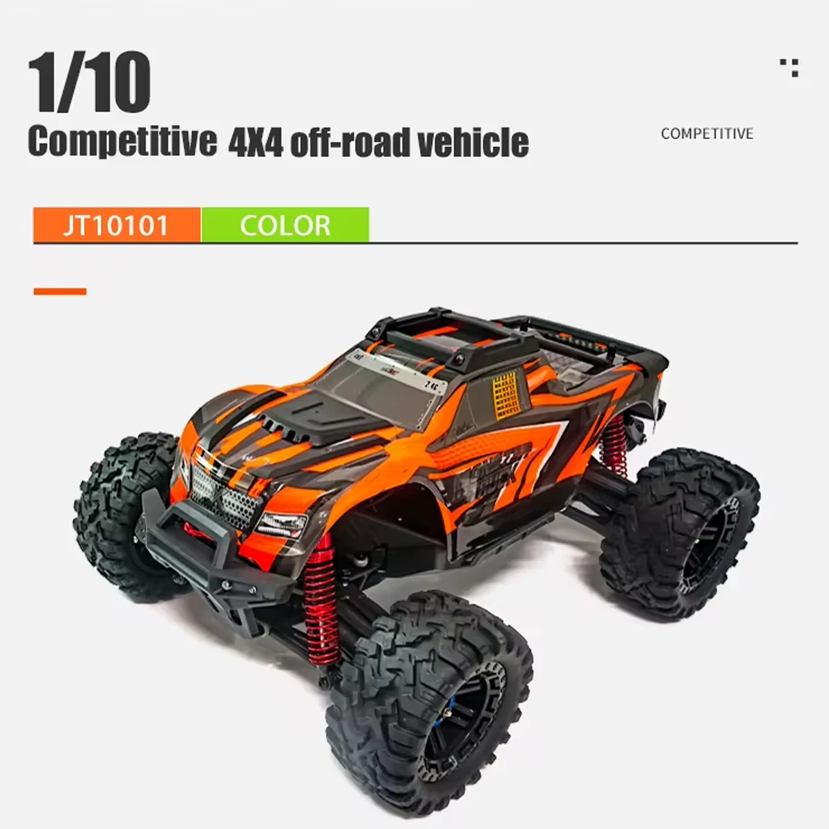 RC Car 1/10 4WD 2.4G Remote Control Car 550 Carbon Brush Strong Motor Drift Off-Road Desert Racing Car Remote Truck Toys