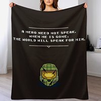 Master Chief Helmet Throw Blanket Winter beds Nap Soft Plush Plaid Picnic Blankets