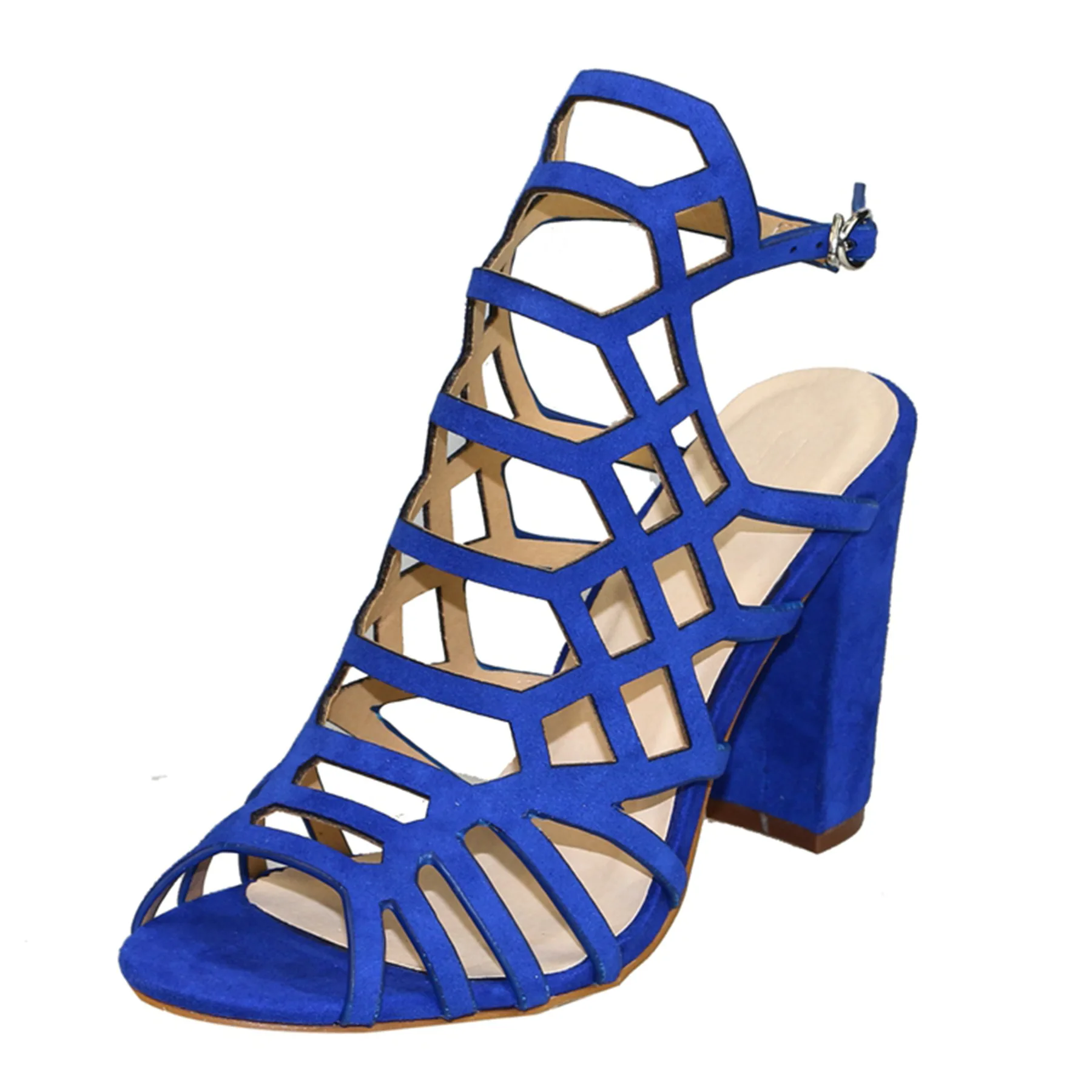 TIMETANG 10CM Thick High Heels Sandals For Women Classic Hollow Out Sexy Peep Toe Party &Wedding Summer Shoes 6 Colors