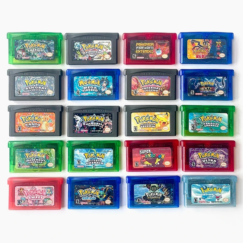 Cartucho de Jogo GBA Versão EUA Pokémon Ultra Violet GAIA/unbound/Emerald Legacy/ALTERED EMERALD Quetzal SWEET Rom Hack