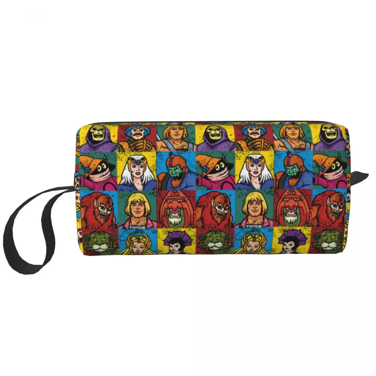 

Большая косметичка He-Man And Friends, косметичка, дорожные косметички, сумка для хранения мастеров Вселенной в стиле ретро с анимацией