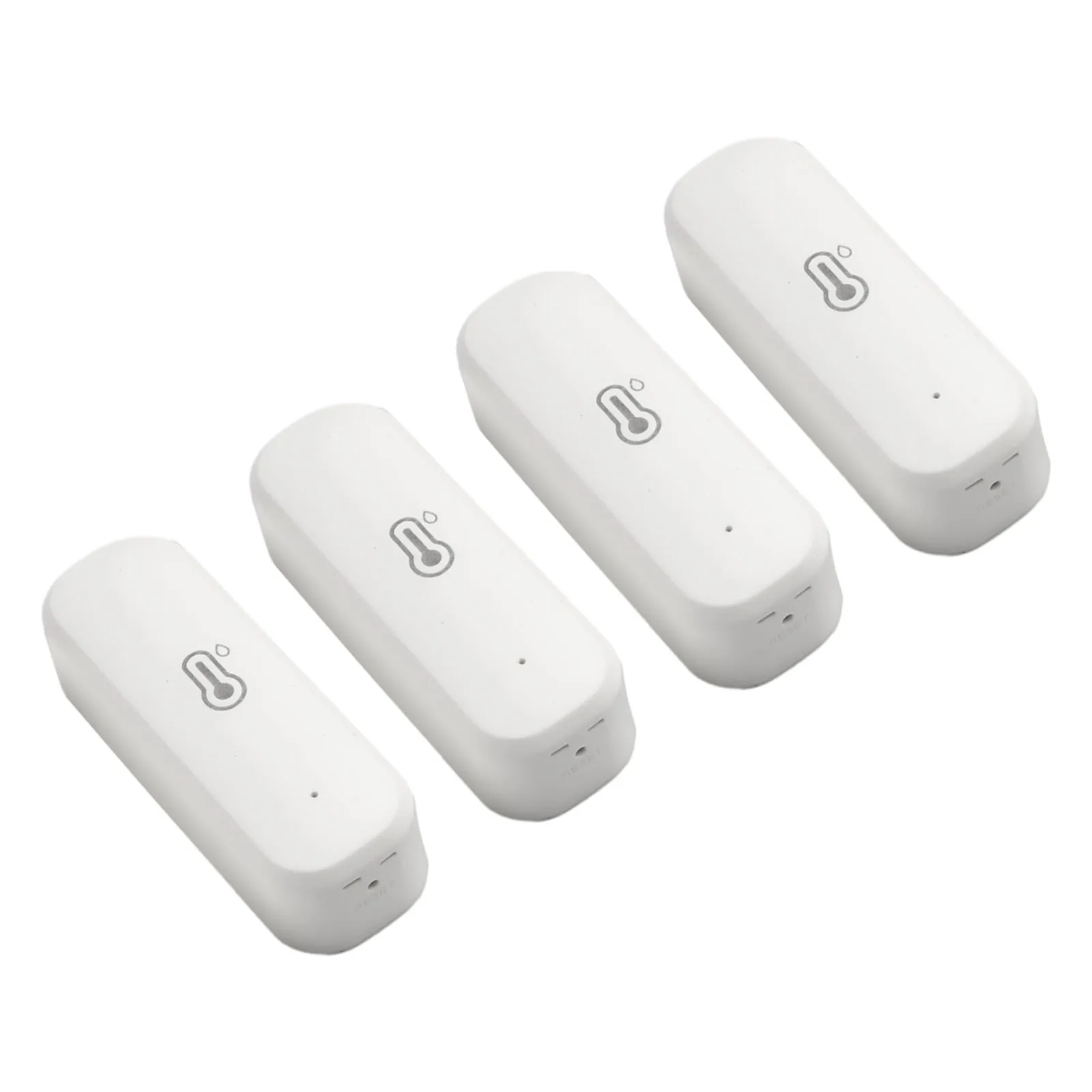 4PCS For Zigbee For Smart Temperature Humidity Sensor Wireless Indoor Hygrometer Thermometer Detector For Home Greenhouse Monito