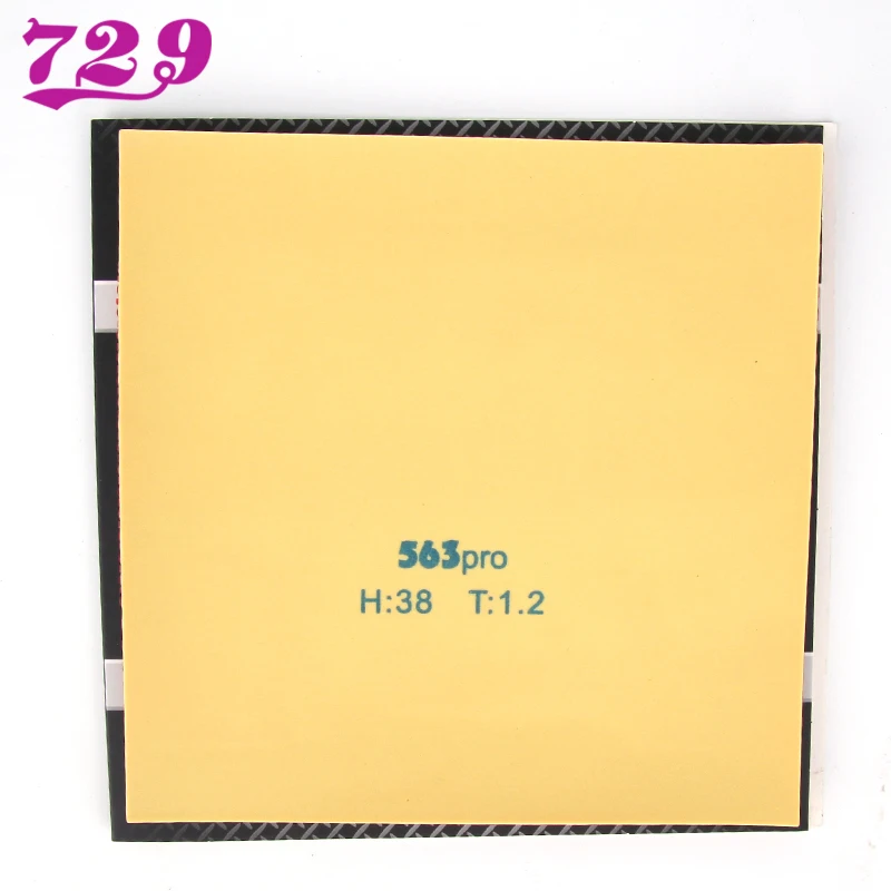 729 Friendship 563PRO نقاط صفائح مطاطية لتنس الطاولة - نقاط خارجية وقصيرة مطاط بينج بونج متين مع إسفنجة لهجوم الغرق