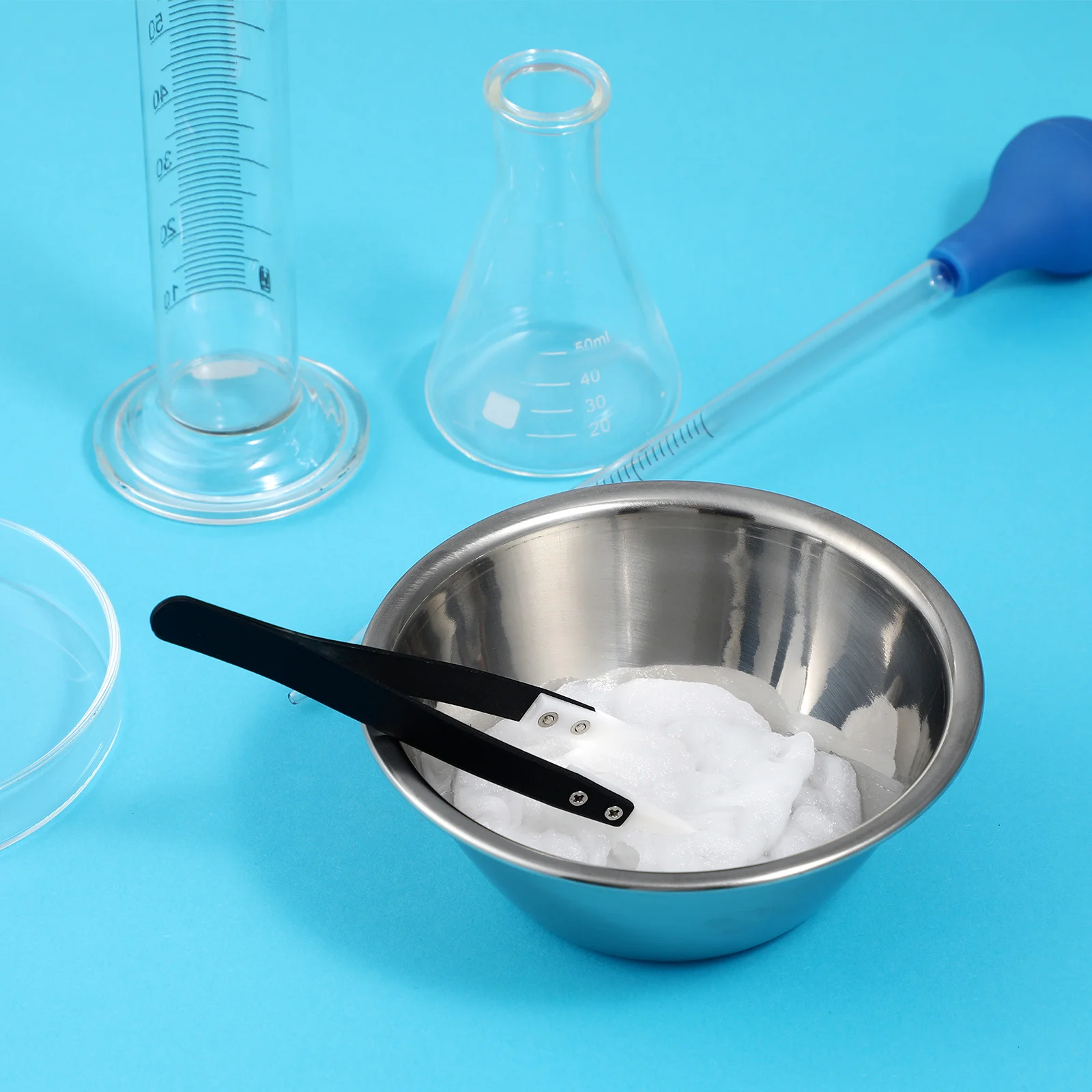 

2Pcs Stainless Steel Dressing Bowls Open Storage Basins for Iodophor Cotton Ball Cotton Swab Tweezers Surgical Medical Use