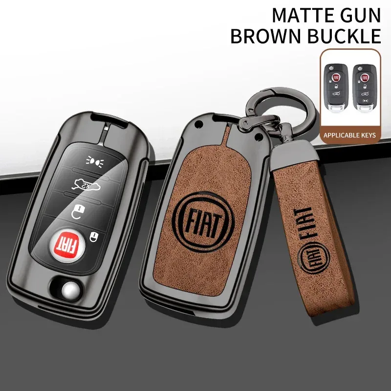 Zinc alloy Car Remote Key Case Cover Shell Protector For FIAT Tipo Toro Nuovo Freedom 500X Doblo Argo Grazie Auto Accessories