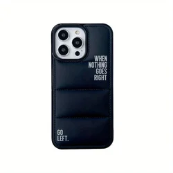 Phone Case Shockproof Black And White Cover For Iphone 16 15 14 13 12 11 Pro Max Plus Xr Case Funny Pun Puffer