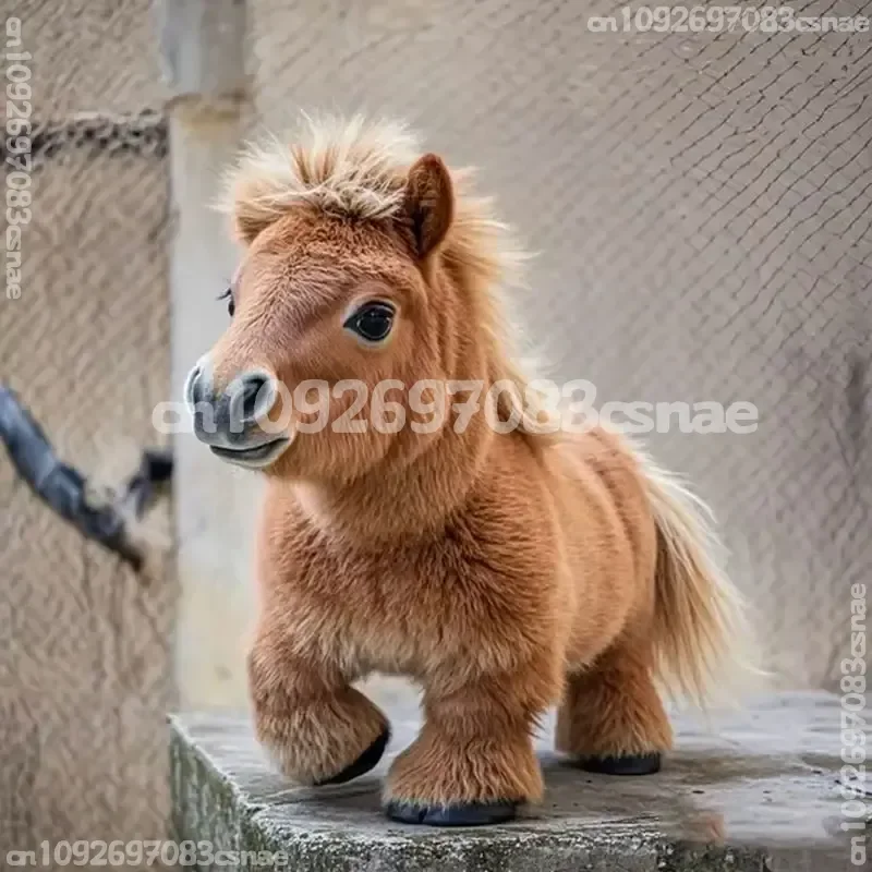 

New Plush Electric My Realistic Robot Pony For Kids 6 Months Lifelikewalks And Wags Tail Horses With Movements Without Battery