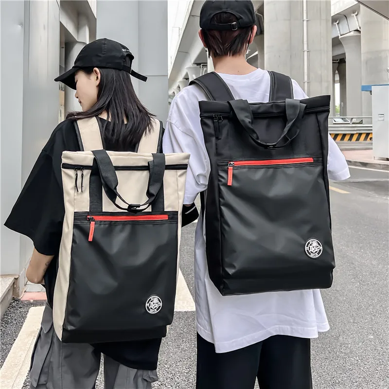 Cool Women Men Graffiti Pattern Trendy Backpack Lady Travel Badge Backpack Harajuku Bag Female Male College Girl Boy Student Bag