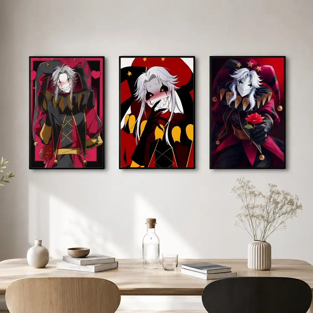 Character The Freak Circus Pierrot Poster Self-adhesive Art Waterproof Paper Sticker Coffee House Bar Room Wall Decor