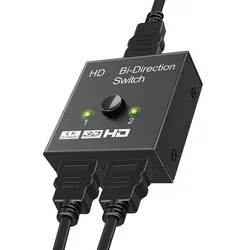양방향 4K UHD 스위치, 2 포트, 1x2, 2x1 HD 스위처 스플리터, 4K 1080P 3D HDR HDCP, PS4 PS3 Xbox HDTV BOX DVD 디스플레이용