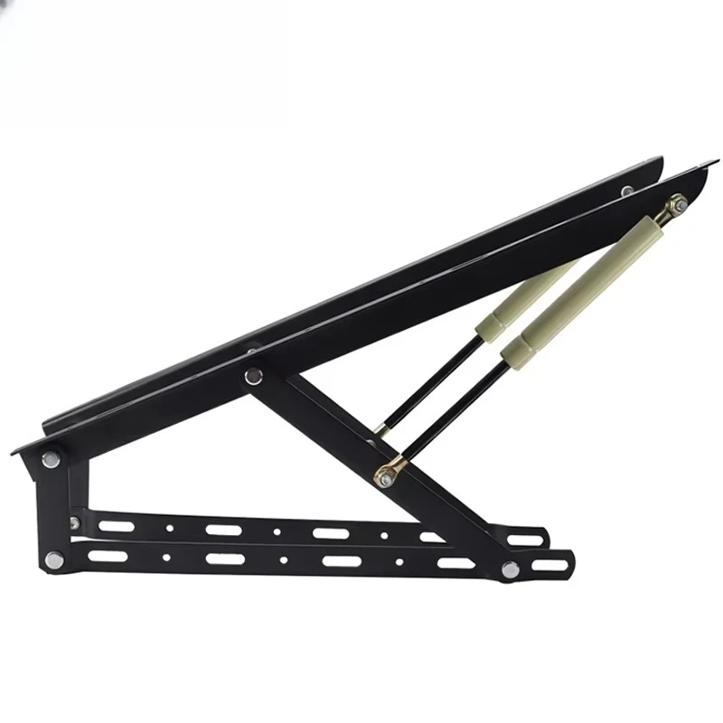 

Hidden hardware, multifunctional folding heavy frame folding bed mechanism