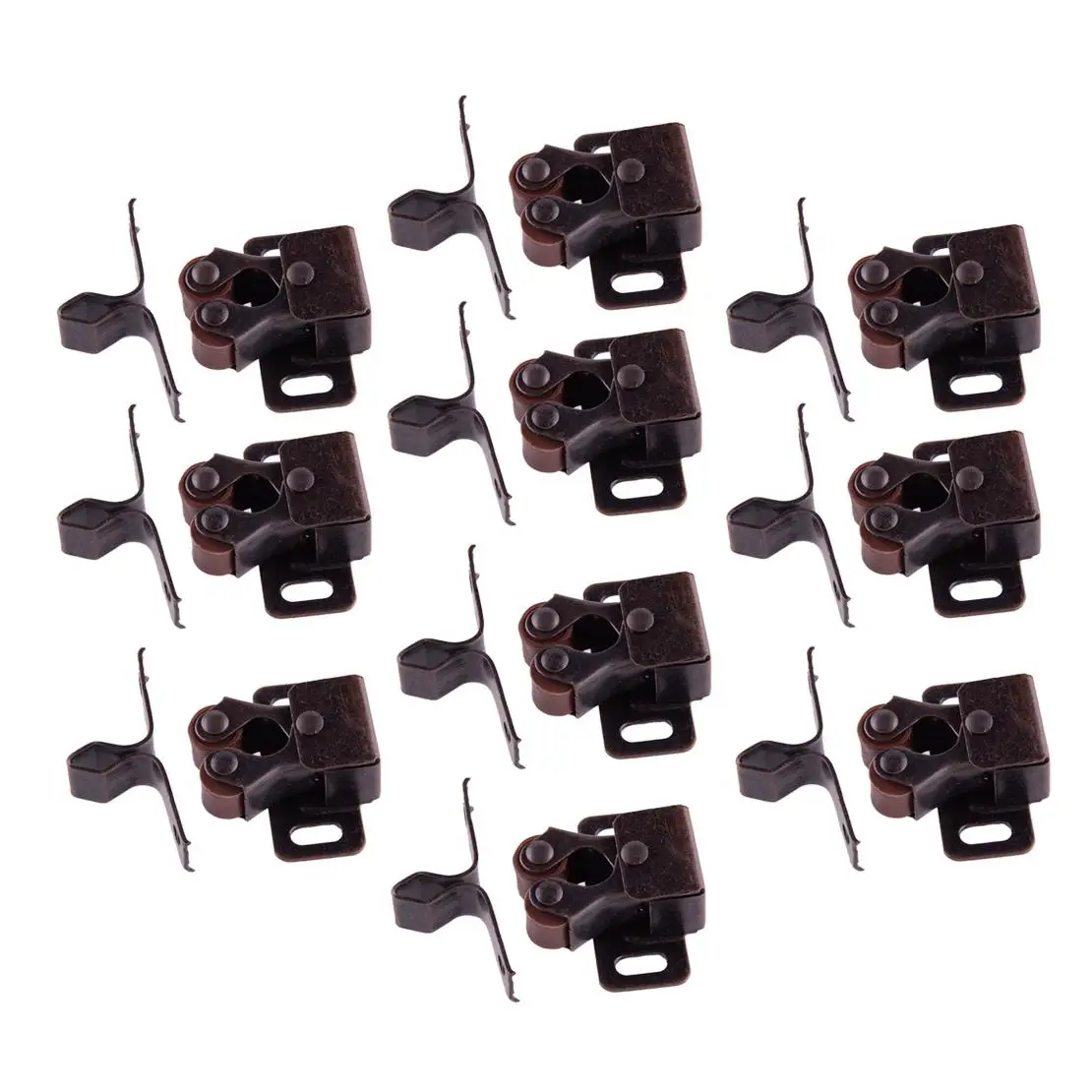

10 Sets Double Roller Cupboard Cabinet Door Lock Latch for RV Camper kitchen Home Door Furniture Cabinet Cupboard New