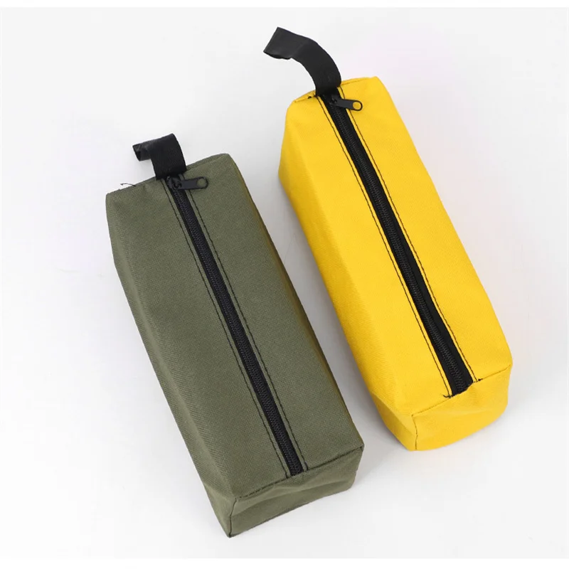 1pc Hand Tool Bag Small Screws Drill Metal Parts Tools Bag Waterproof Canvas Instrument Case Tool Organizer Tool Storage