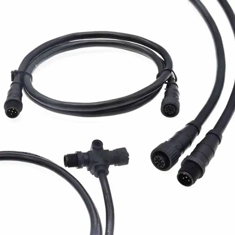 Waterproof NMEA2000 M12 5Pin T-type Connector Converter IP67 M12 3-way Ship Yacht Power Plug Terminal 3 6 Ports Car Accessories