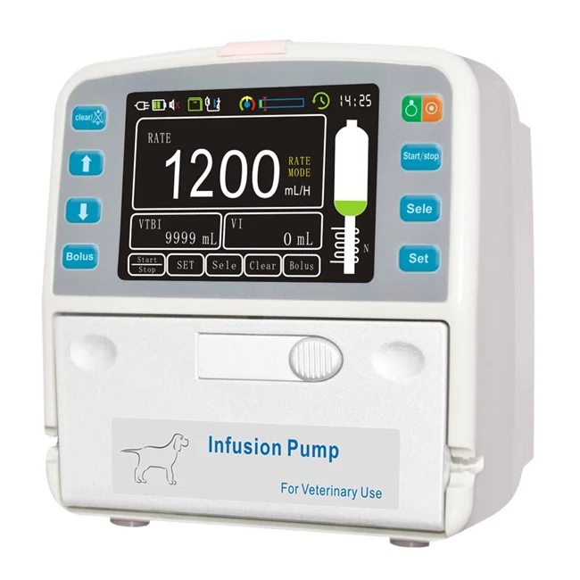 

High Quality IV Vet Infusion Pump 4.3 Inch Display Veterinary Use with Fluid Warmer