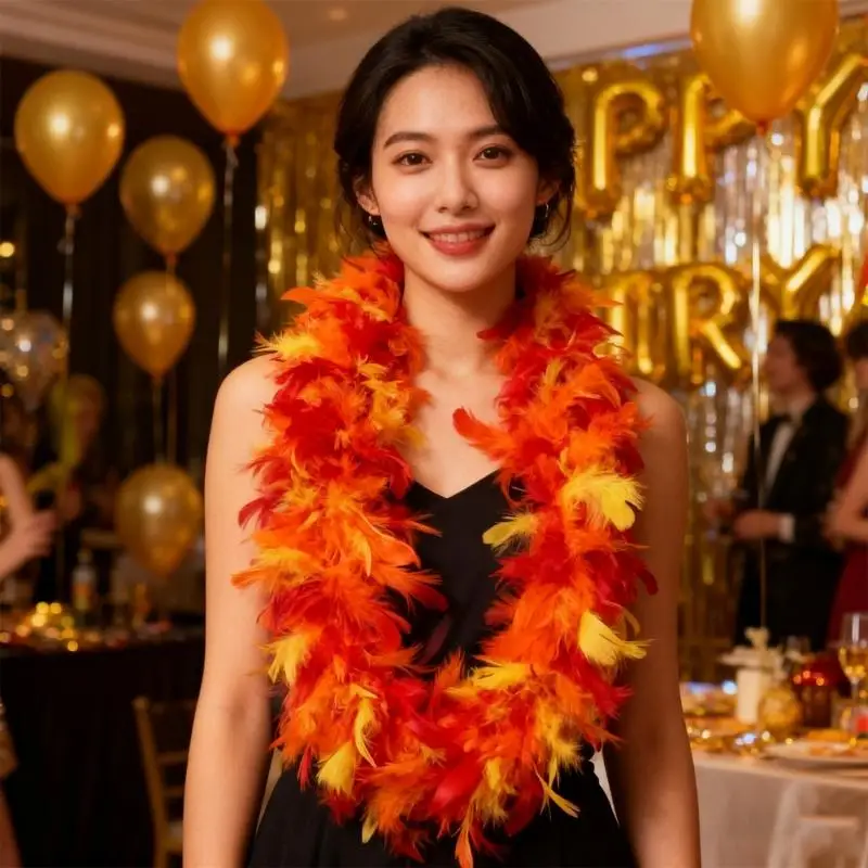 39BD Boas penas peru, 2 jardas Chandelle penas boas cachecol para mulheres dançando festa casamento cosplay decorações