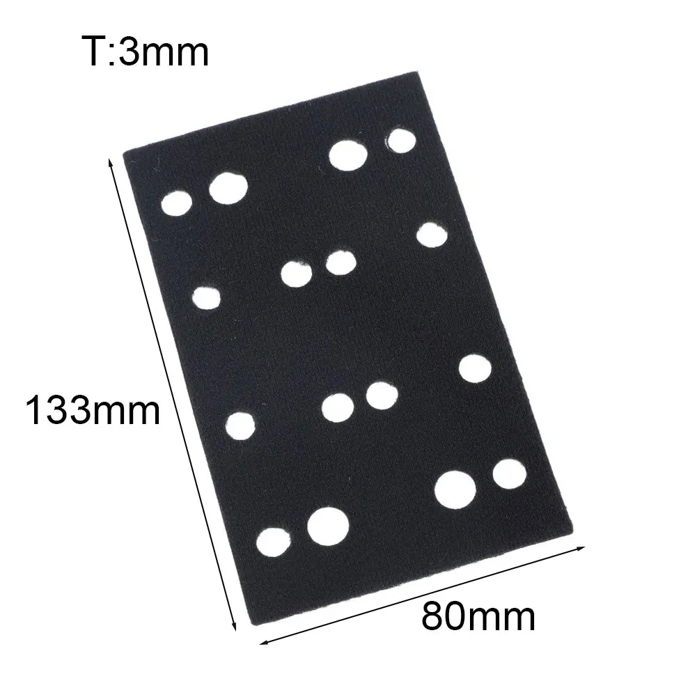 80x133mm and Backing Pads Soft Foam Sponge Compatible with For RTS400 LS130 Sander for Various Sanding Tasks 80x133mm