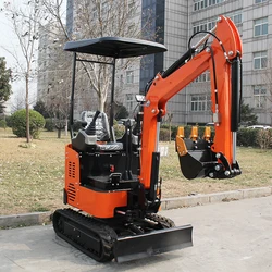 Hot Selling New 1t Mini Excavator 1.5 ton Digging Hydraulic Small Micro Digger Machine Prices for Sale