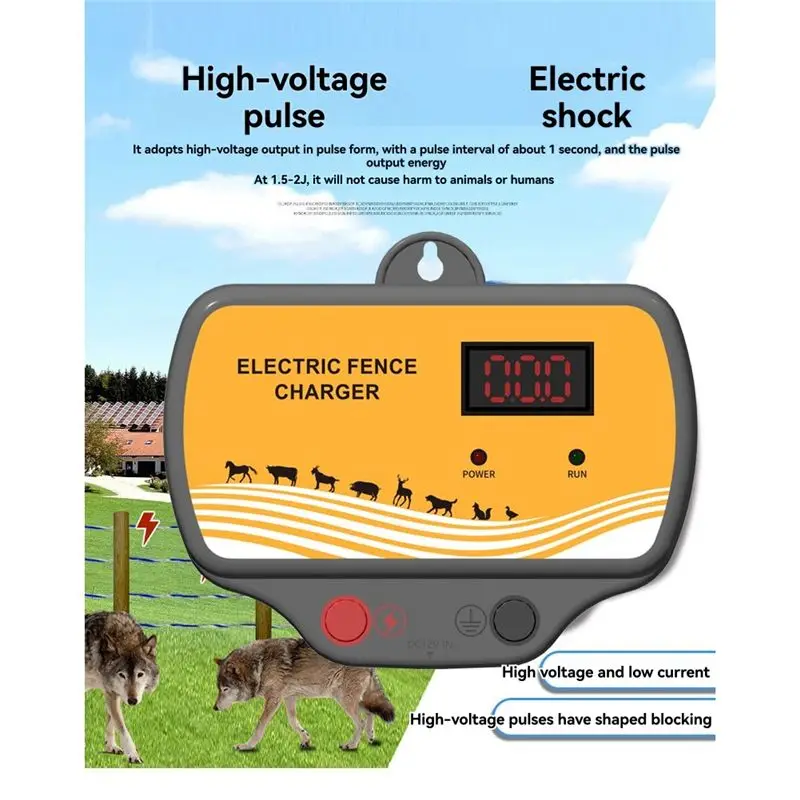 Electric Fence Solar For Containing Livestock And Preventing Wild Animals Intruding Electronic Fence Host (US)