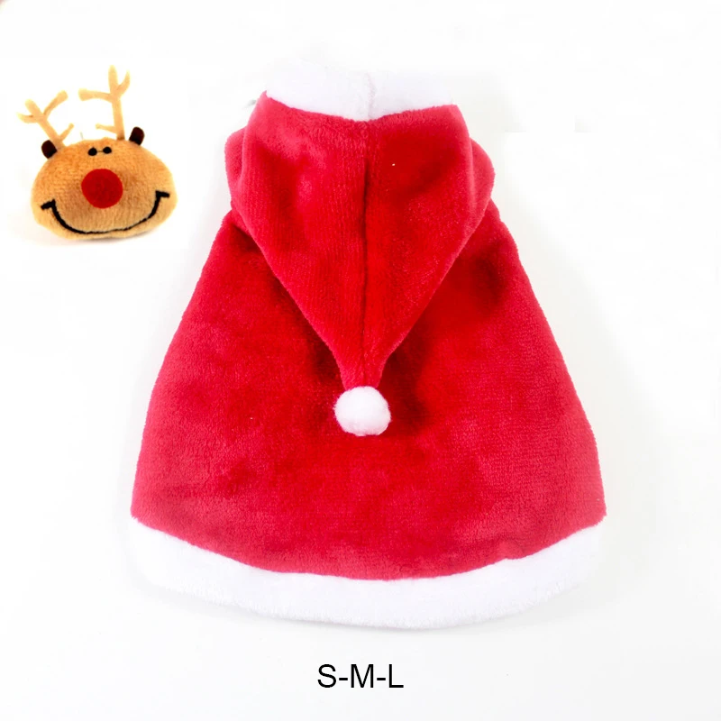 

Dress Up Clothes Red Scarf Cloak Props Decor Cat Costume Santa Cosplay Funny Transformed Cat/Dog Pet Christmas Cape