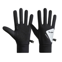 1 Pair Men's Winter Warm Gloves Touch Screen Waterproof Motorcycle Cycle Gloves Male Outdoor Sports Velvet Running Ski Gloves