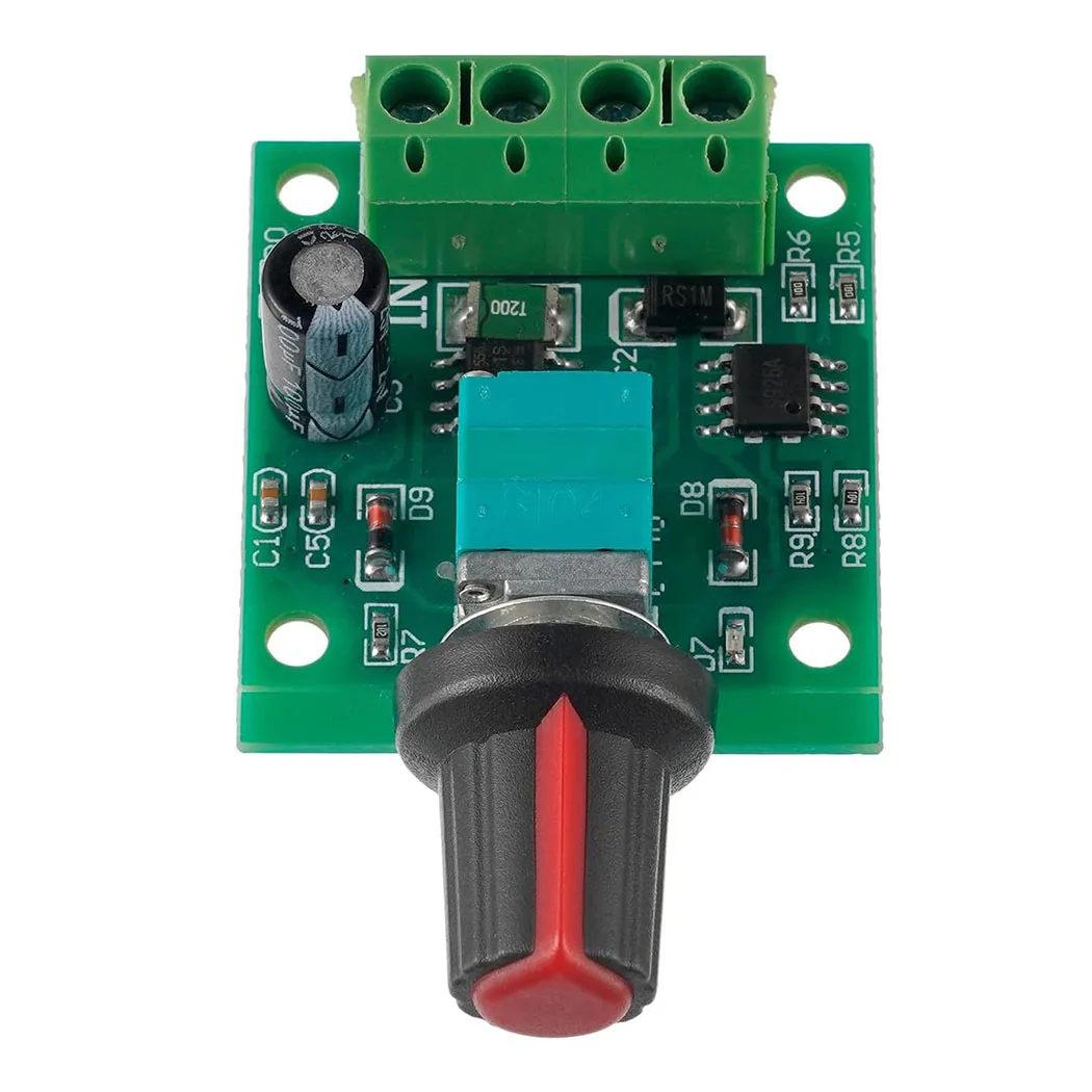 PWM Low Voltage Motor Speed Controller DC 1.8V/3V/5V/6V/12V 2A 1803BK 1803B Adjustable Driver Switch with Speed Control Knob