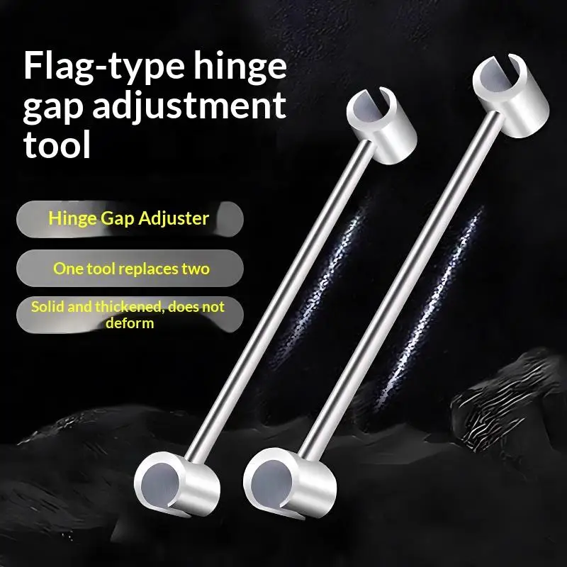 New「Double Ended Door Hinge Gap Adjustment Wrench Labor Saving Hinge Repair Spanner Hand Tool For Round Bolt」