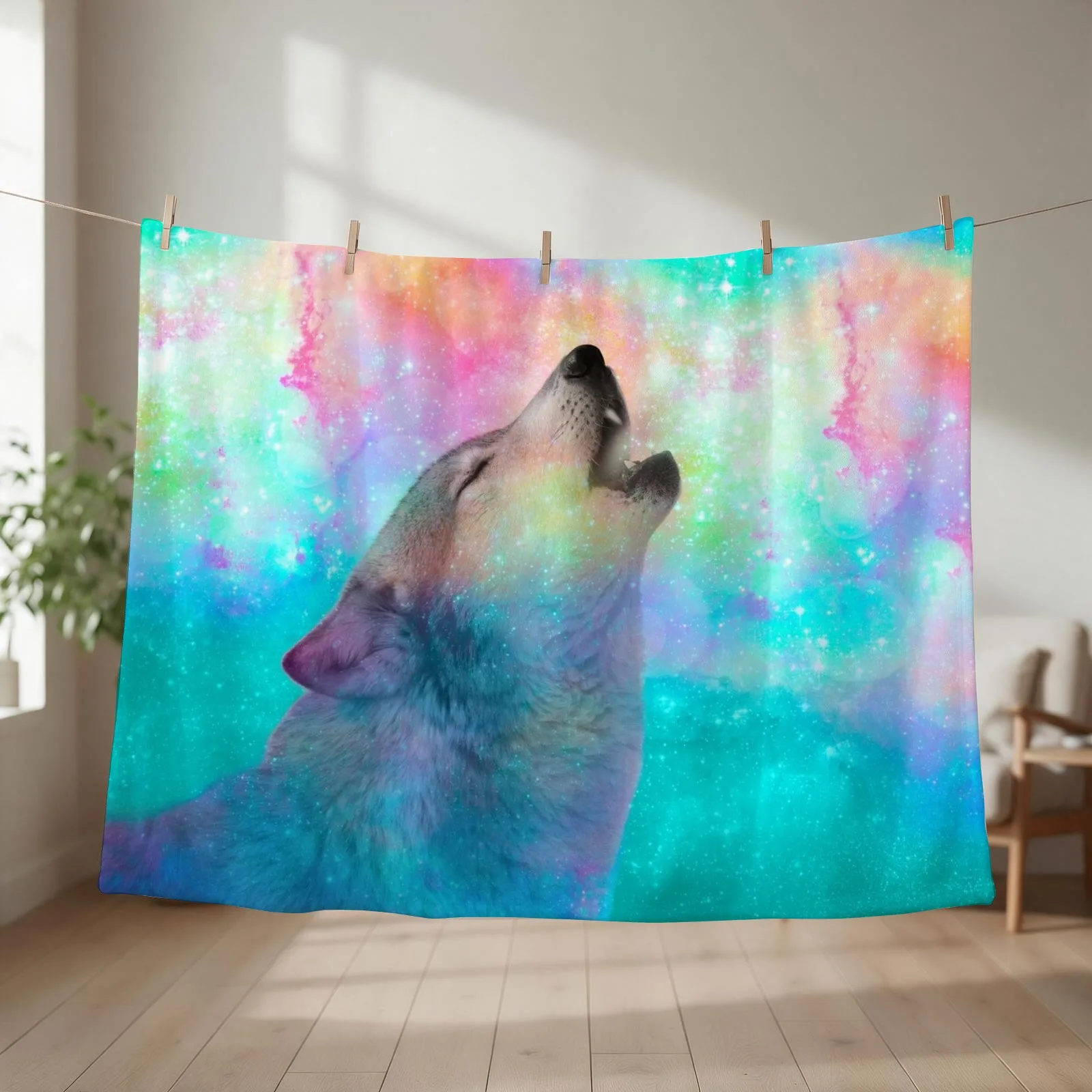 Breathing Dreams Like Air Throw Blanket couch cozy soft plush fuzzy picnic outdoor blanket