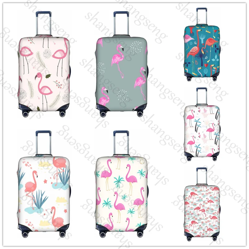 

Thick Elastic Luggage Protective Cover Zipper Suit For 18-32 in Bag Suitcase Covers Travel Accessories Flamingo Cartoon animals